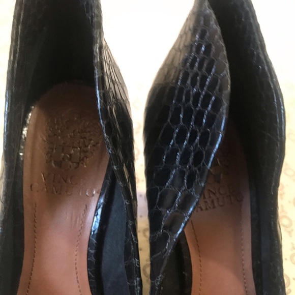 Vince Camuto Leather Peeptoe Heels - Picture 7 of 7